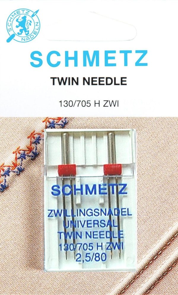 AGUJA SCHMETZ 705H-ZWI DOBLE 80/2.5 X2